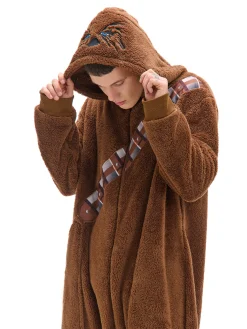 Online Cropp Świąteczna onesie Star Wars Chewbacca brązowy