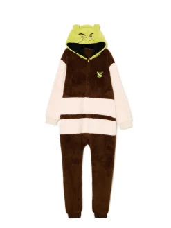New Cropp Świąteczna piżama onesie Shrek brązowy