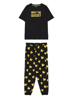 Fashion Cropp Świąteczna piżama w kaczki żółty