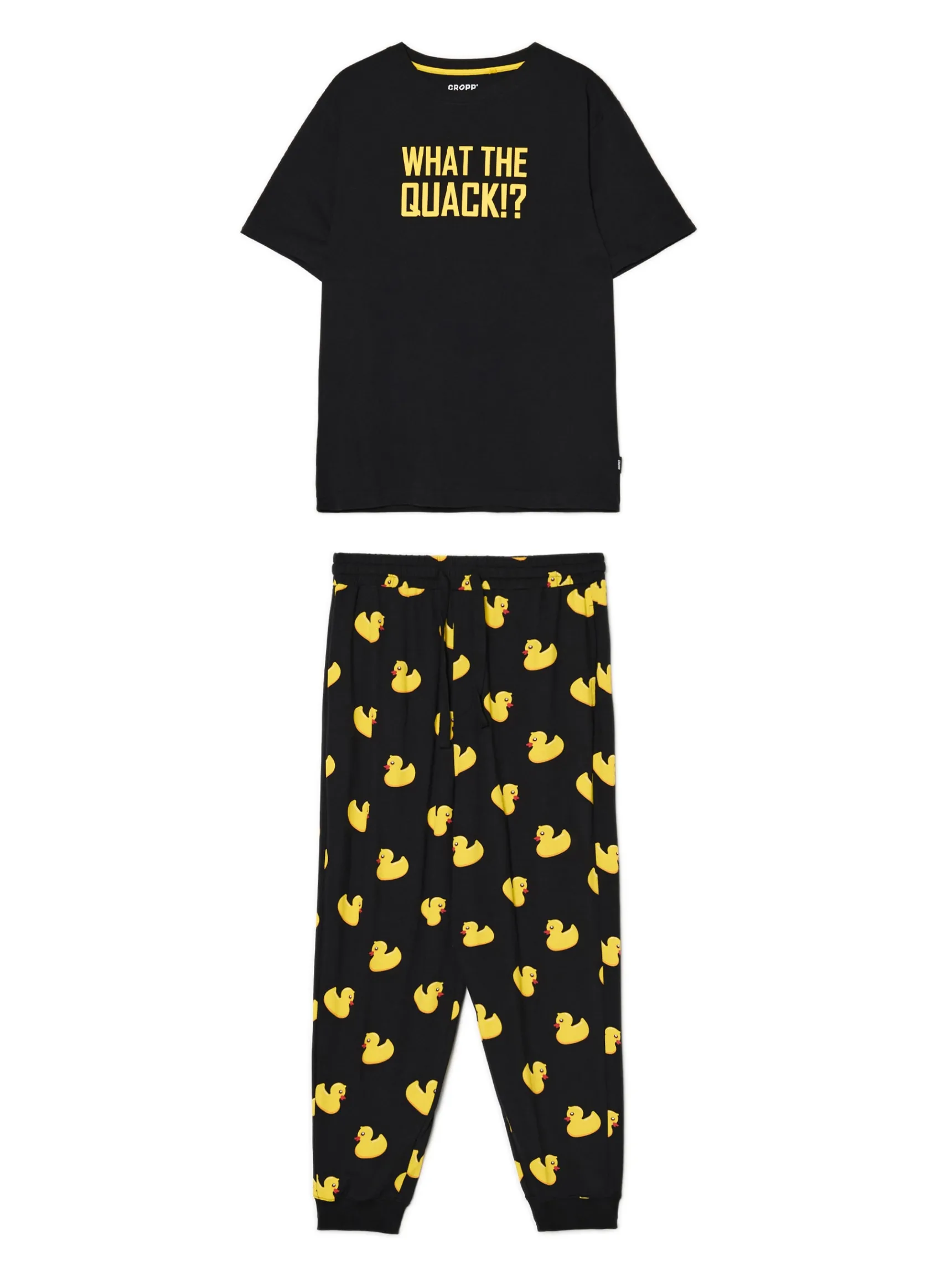 Fashion Cropp Świąteczna piżama w kaczki żółty