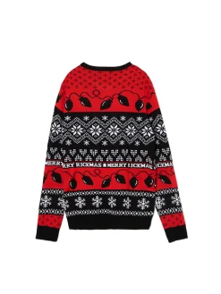 Clearance Cropp Świąteczny sweter Rick and Morty czerwony