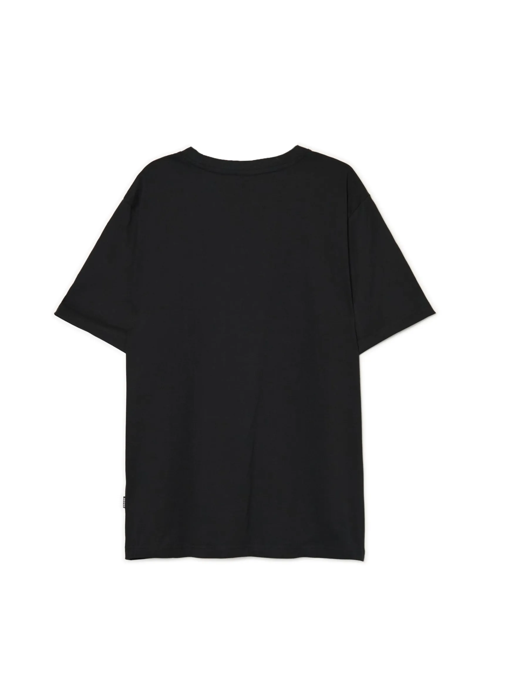 Discount Cropp Świąteczny T-shirt z Mikołajem czarny