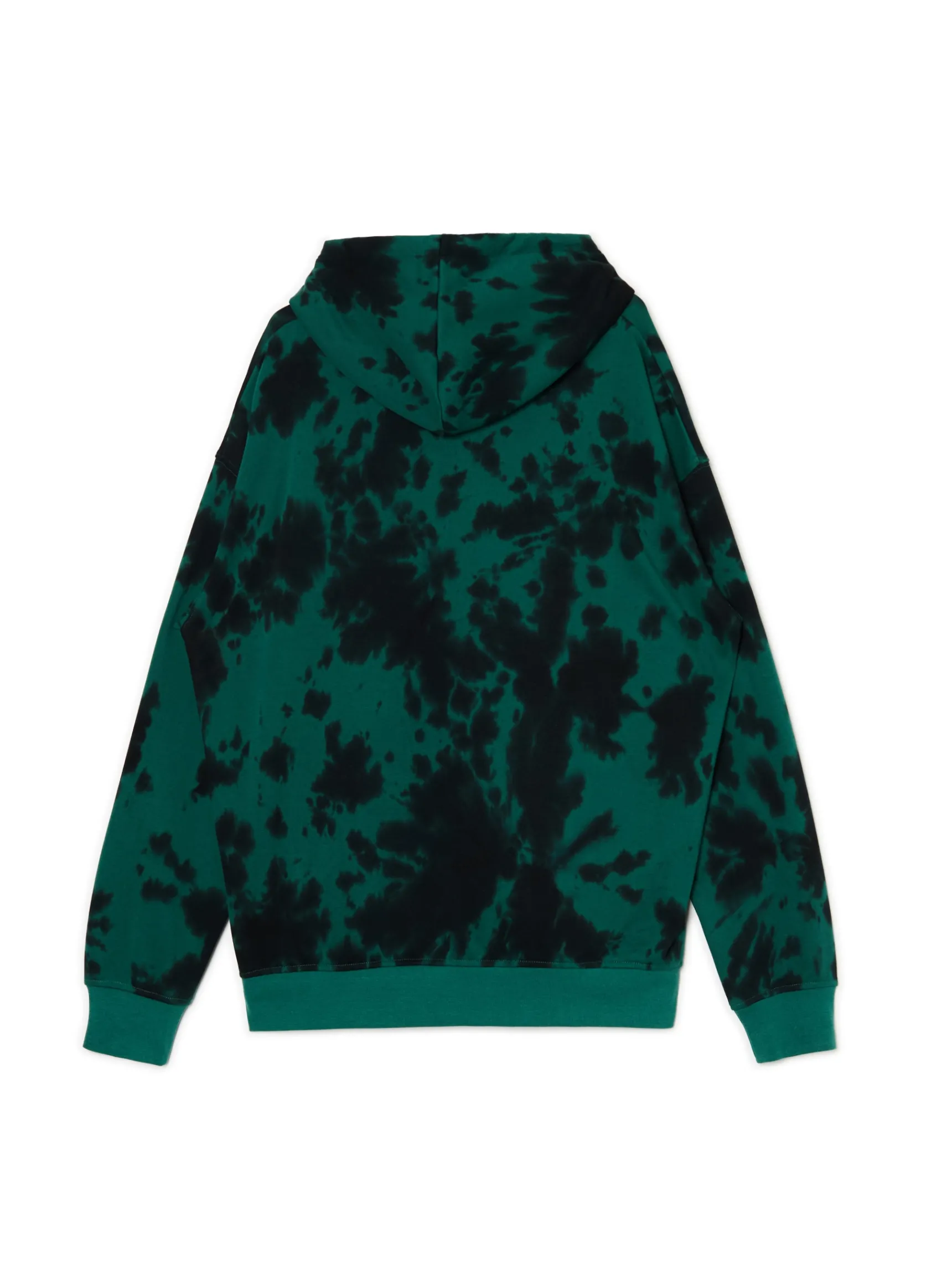 Clearance Cropp Wzorzysta bluza z kapturem zielony