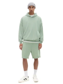 Hot Cropp Zielona bluza z kapturem zielony