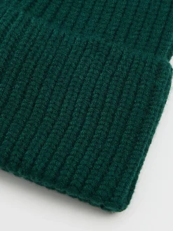 New Cropp Zielona czapka beanie zielony