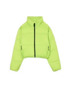 Clearance Cropp Zielona kurtka puffer zielony