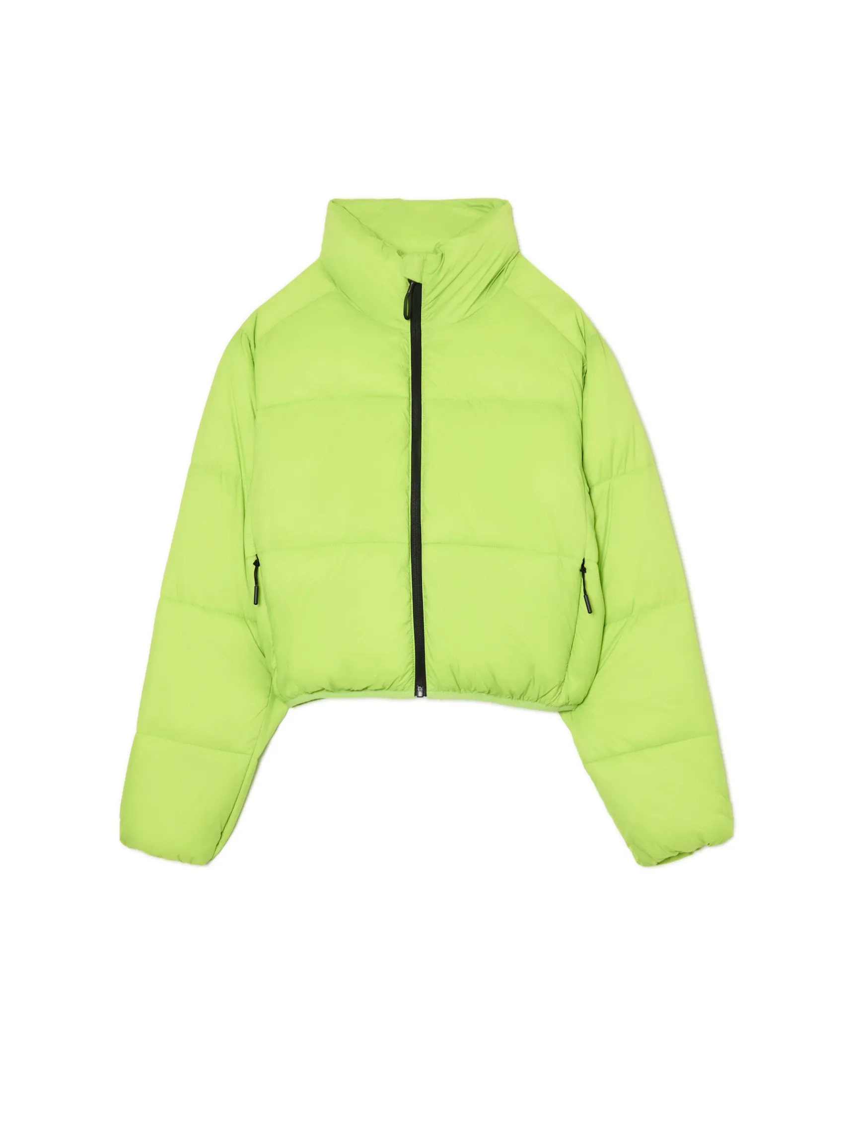 Clearance Cropp Zielona kurtka puffer zielony