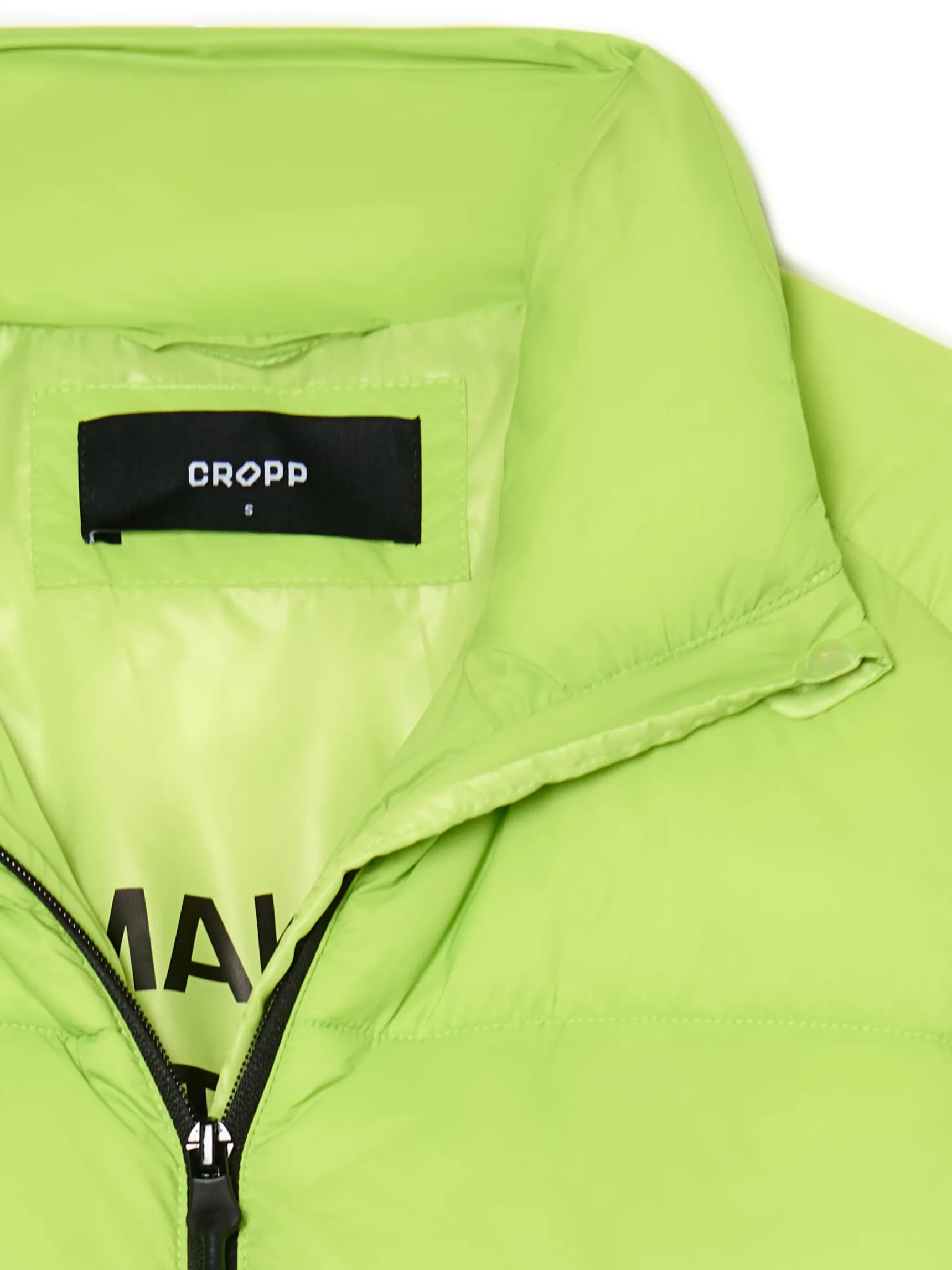 Clearance Cropp Zielona kurtka puffer zielony