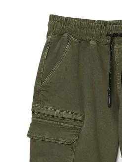 Clearance Cropp Zielone joggery cargo zielony