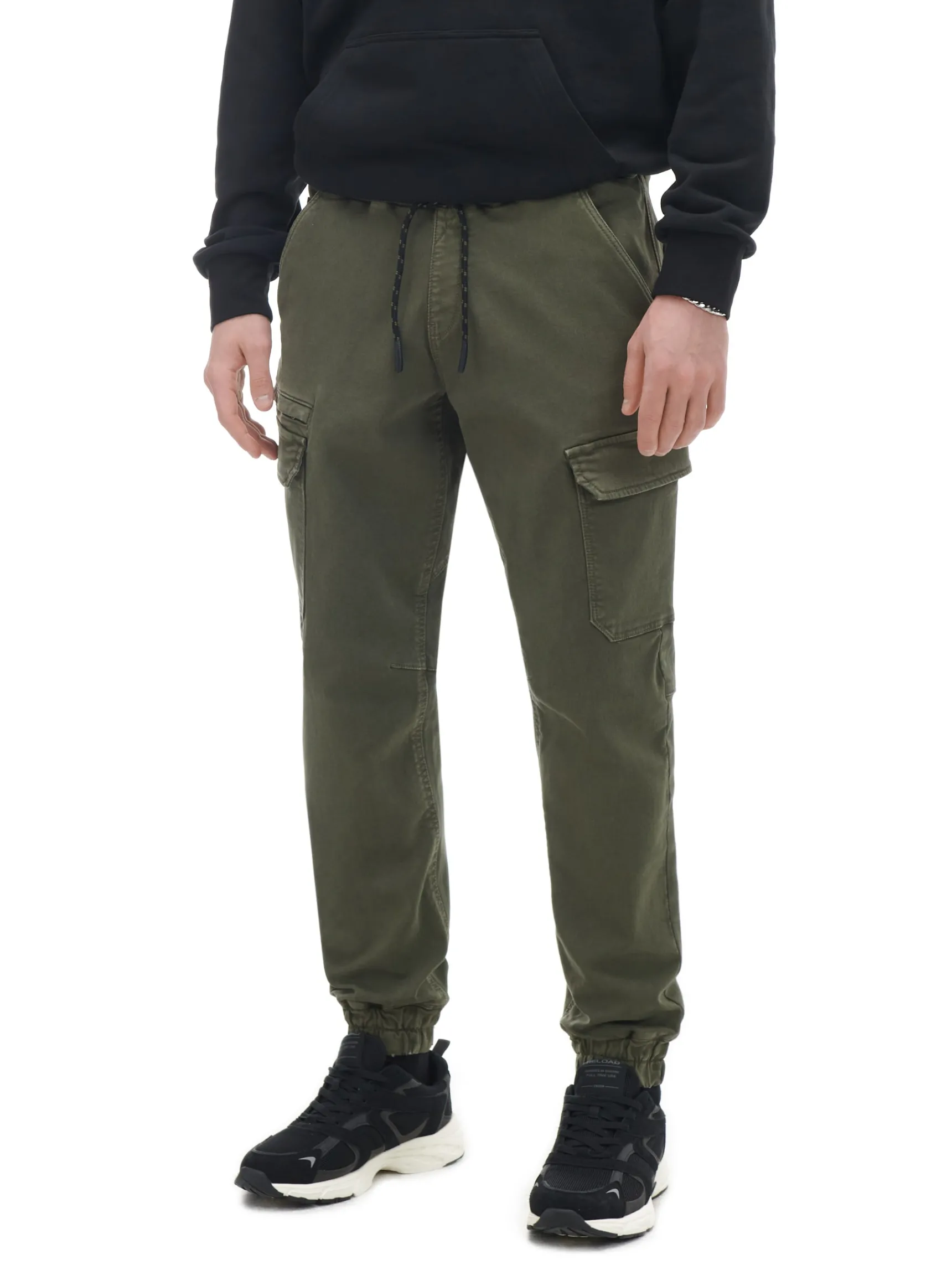 Clearance Cropp Zielone joggery cargo zielony