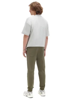 Sale Cropp Zielone joggery z kieszeniami cargo zielony