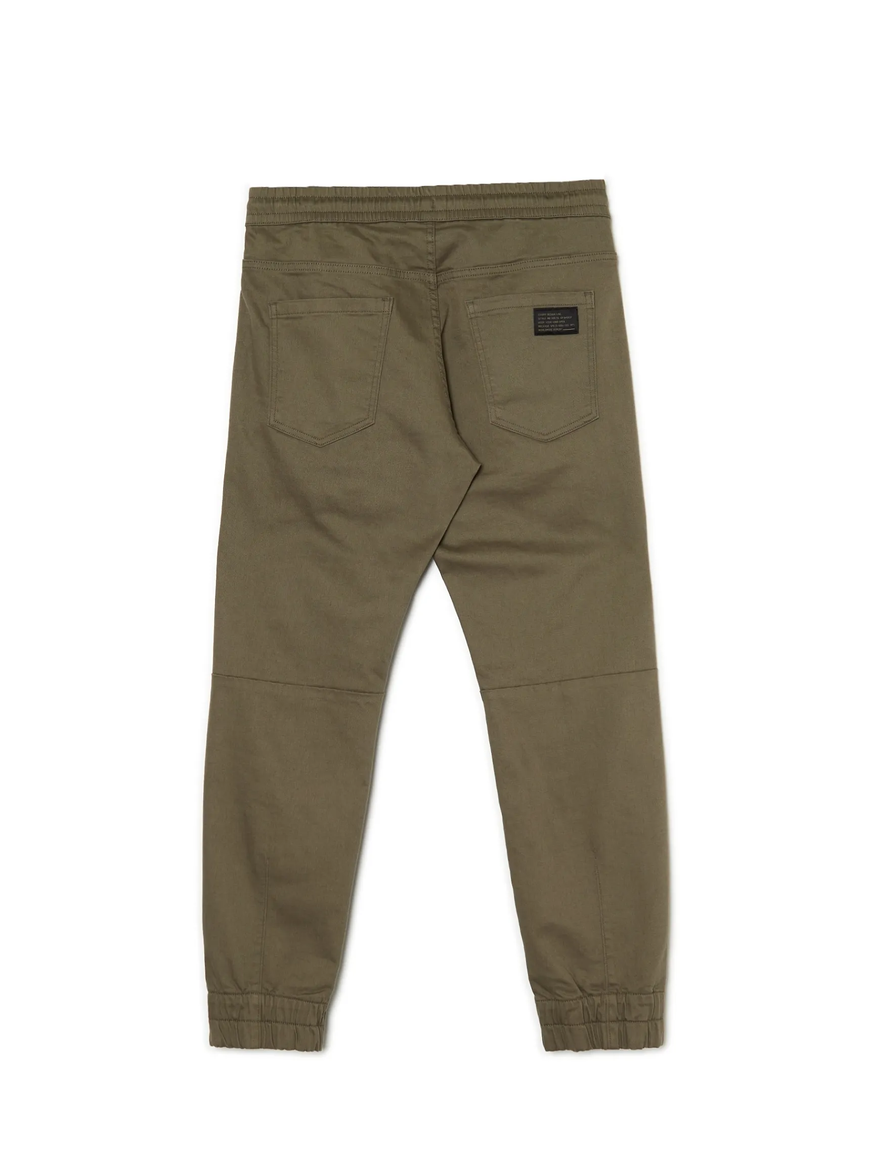 Sale Cropp Zielone joggery z kieszeniami cargo zielony