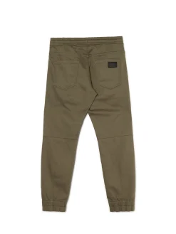 Sale Cropp Zielone joggery z kieszeniami cargo zielony