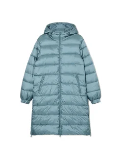 Best Cropp płaszcz puffer z kapturem zielony