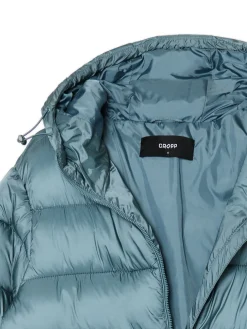 Best Cropp płaszcz puffer z kapturem zielony